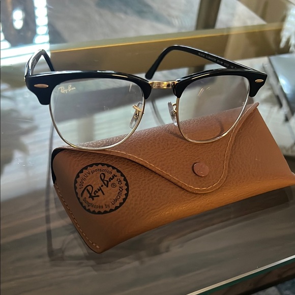 Ray-Ban Black and Gold Glasses - Picture 1 of 2